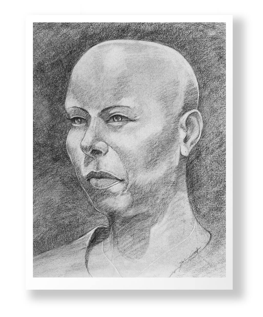 Life-Drawing-Woman-portrait